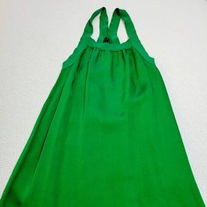 Super Mini Silk Theory Dress Bright Green